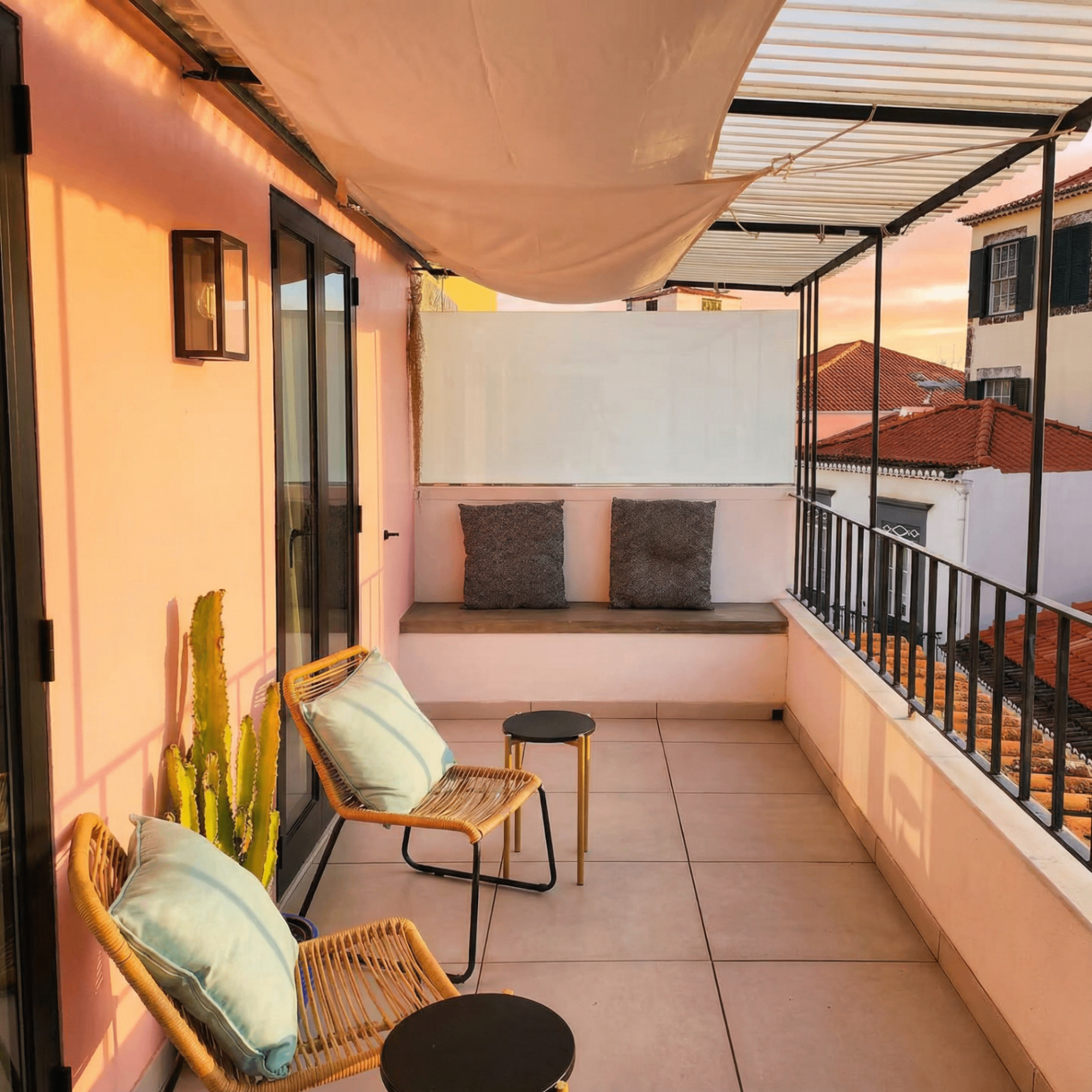 A Bond apartment in Funchal at golden hour